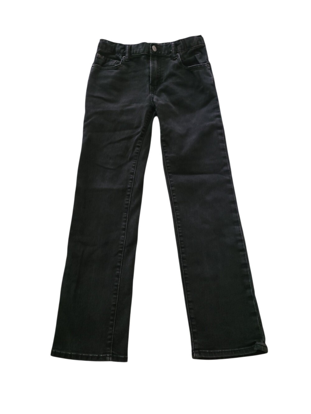 Gap Boys Black Straight-Leg Denim Jeans Sz 12